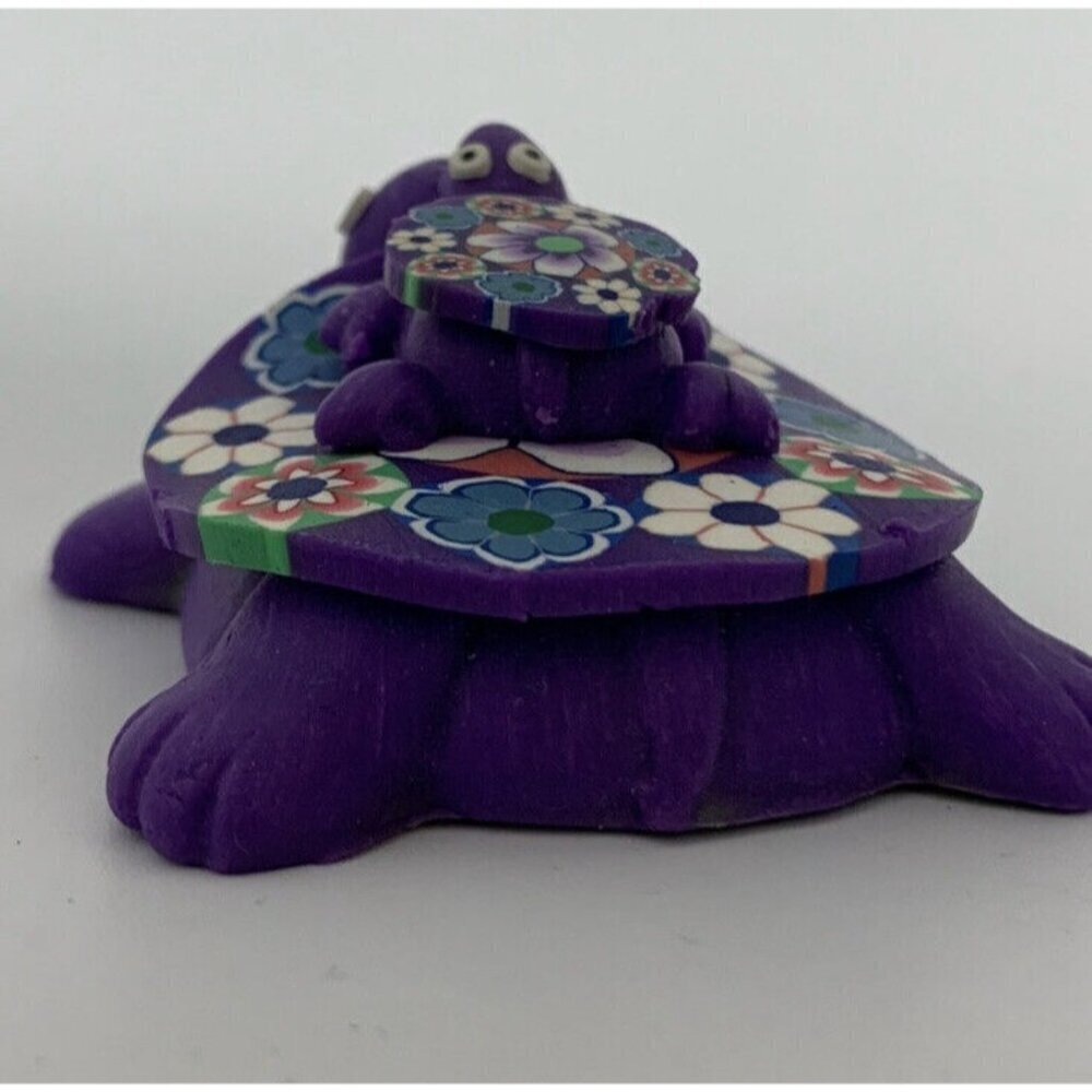 TURTLE / Tortoise WITH BABY Folk Art Mexico Fridge Magnet Travel Souvenir - Picture 5 of 8